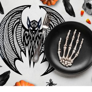 Marcador Mesa Borracha Morcego preto