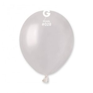 Balão Latex cor Branco Perola 5