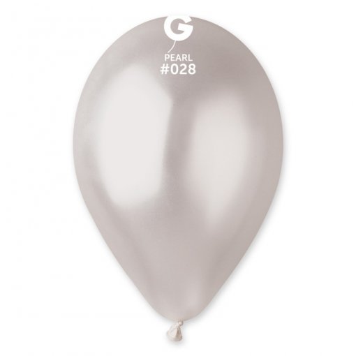 Balão Latex cor Branco Perola 12