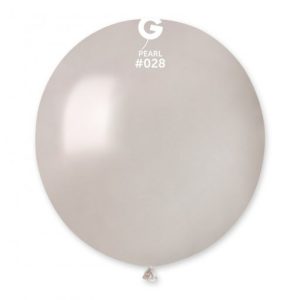 Balão Latex cor Branco Perola 19