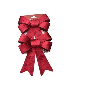 Laço cor Vermelho Veludo 2x20cm