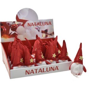 Gnomo pendurar Vermelho 17cm