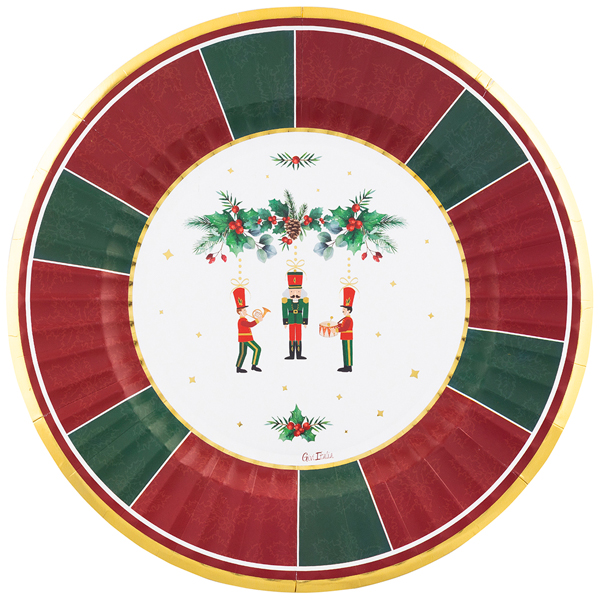 L644.76 Pratos Papel Redondo "La Favola di Natale" 33cm