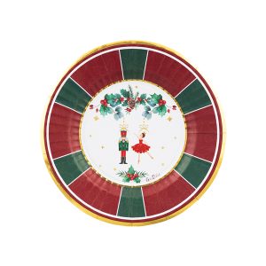 Pratos Papel Redondo "La Favola di Natale" 21cm