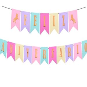 Grinalda Papel Multicolor "FELIZ ANIVERSÁRIO" 3m