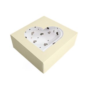 Caixa Quadrada c/ janela coração 24