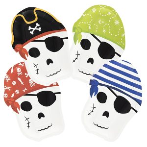 Pratos Papel Piratas 17cm