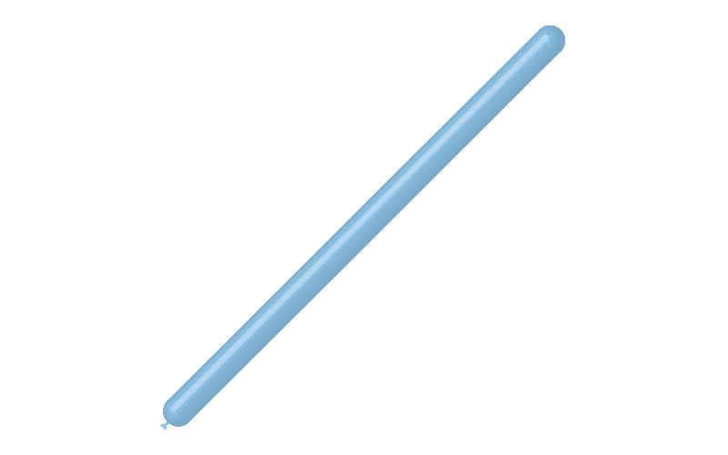 BHG260P33 Balão Latex MODELAR cor AZUL CELESTE