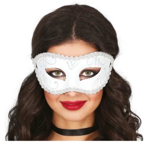Mascarilha Branco com Prateado