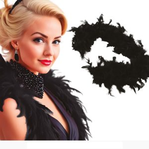 Boá Penas Preta 1.80m