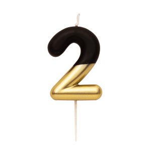 Vela Preta e Dourada número 2