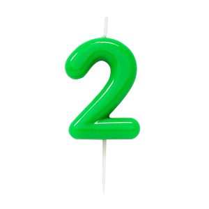Vela Verde Glossy número 2
