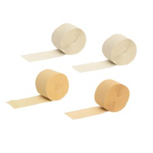 Rolo Papel Crepe Creme Creme Branco