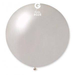 Balão Latex cor Branco Perola 31