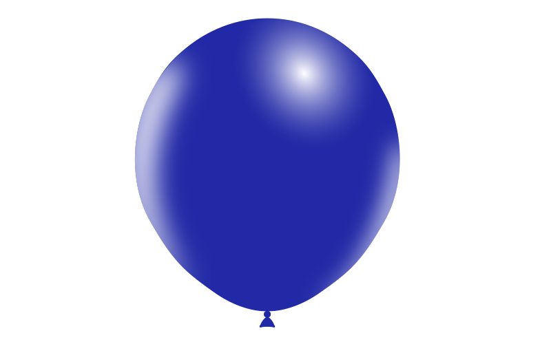 BHG118P35_25 Balão Latex AZUL MARINHO 18 10un