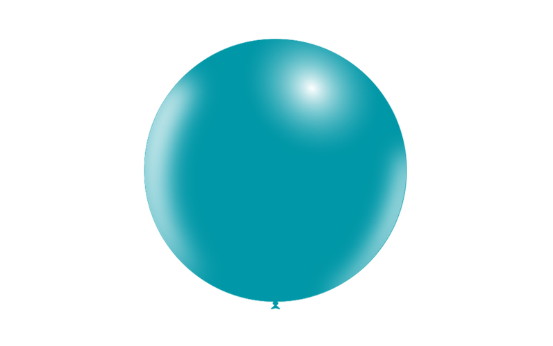 BHG2FTP43 Balão Latex AZUL TURQUESA 23