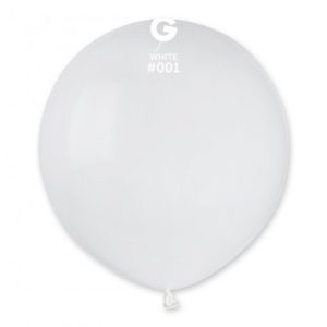 Balão Latex cor Branco 19 25un