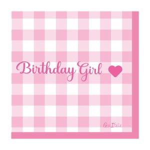 Guardanapos Papel Quadrados Birthday Girl