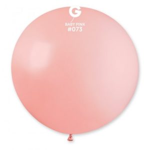 Balão Latex cor Rosa Bébé 31