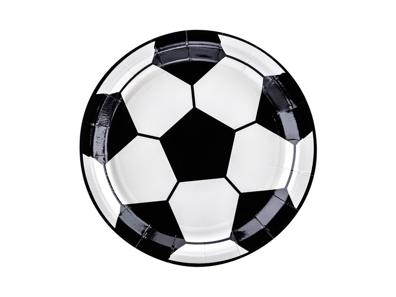 BPD11939 Pratos Papel Redondo Bola Futebol 18