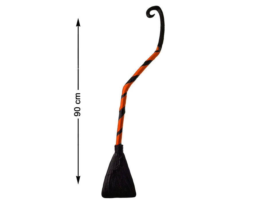 C79863 Vassoura Plastico Laranja 90cm