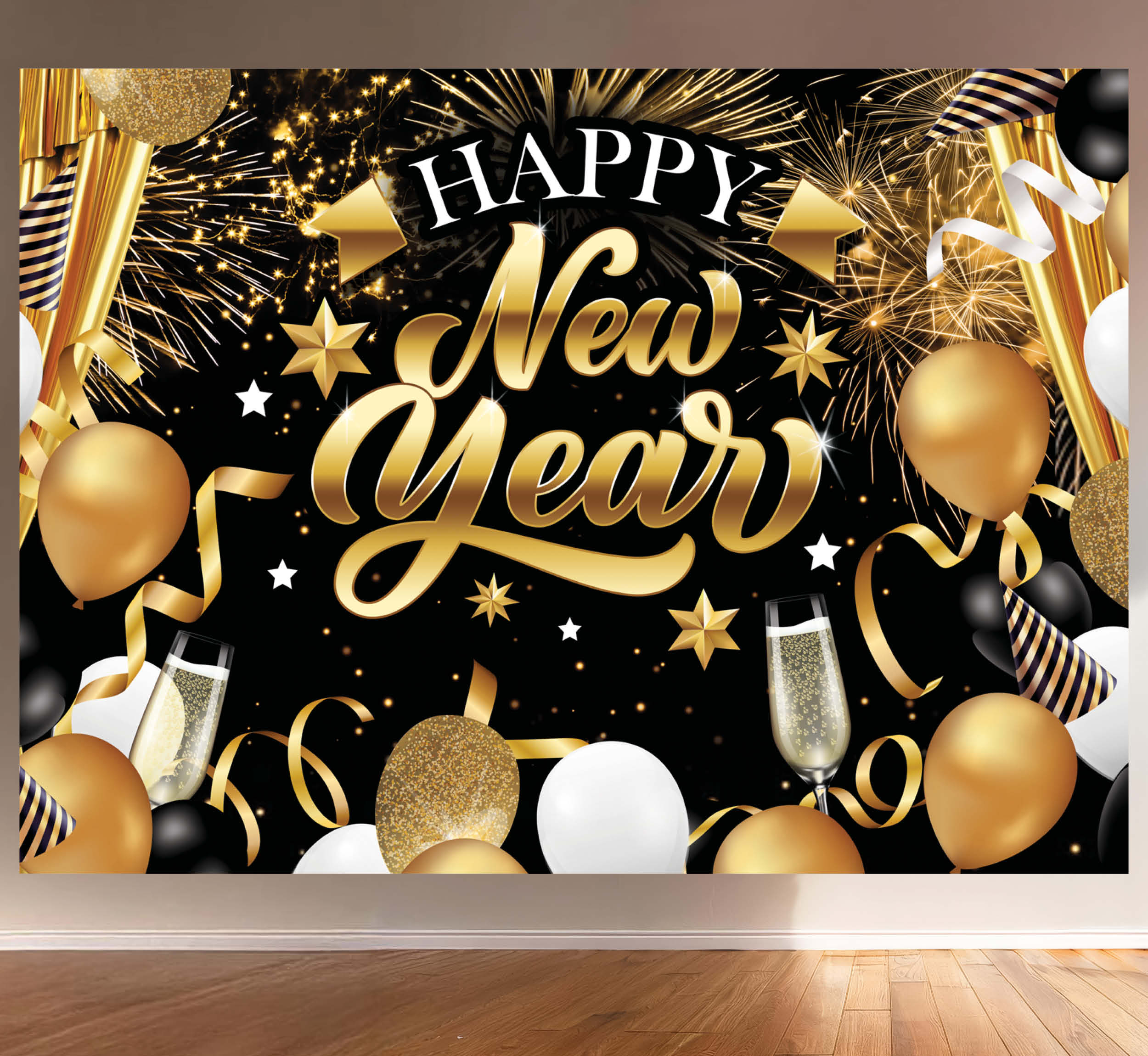 B31152 Tela Decorativa Happy New Year 220cm