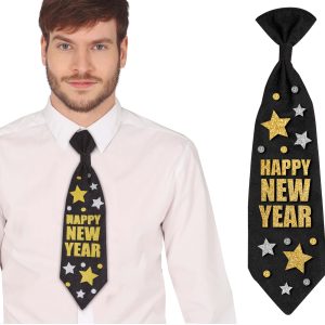 Gravata Happy New Year 38cm
