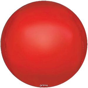 Balão Foil Esférico 4D Vermelho ORBZ 101cm