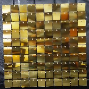 Painel Quadrados shimmerwall Dourado Mate