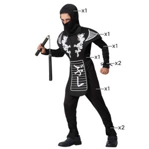 Fato menino Ninja 3/4 Preto