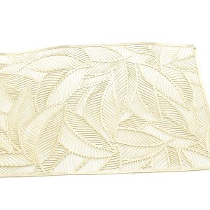 Marcador Quadrado Folhas Dourado