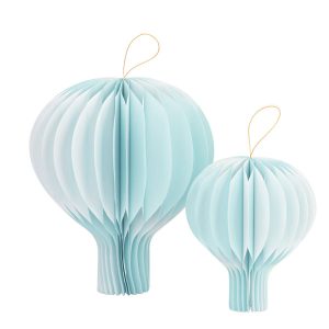 Balão de Papel Ar Quente Azul Claro