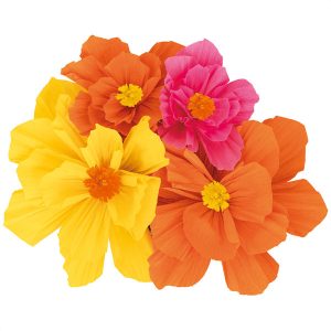 Flores Papel Crepe sortido