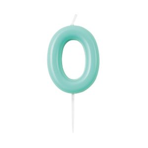 Vela Verde Água Glossy número 0