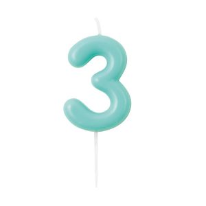 Vela Verde Água Glossy número 3