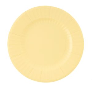 Pratos Papel AMARELO BAUNILHA PASTEL 33cm