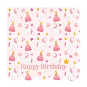 Guardanapos Papel Quadrados Castelo Princesa