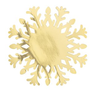 Marcador Mesa Simbolo Gelo Dourado