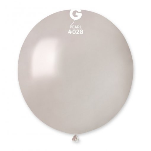 BGE20285 Balão Latex cor Branco Perola 19 25un