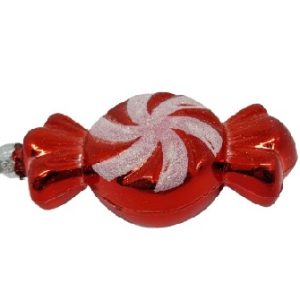 Rebuçado PVC Branco Vermelho 9.5cm