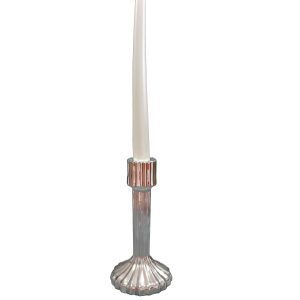 Vela castiçal "tappered" Branco Pérola 24.5