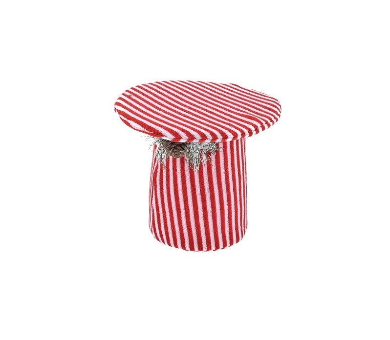 L32139 Chapéu Branco e Vermelho tecido