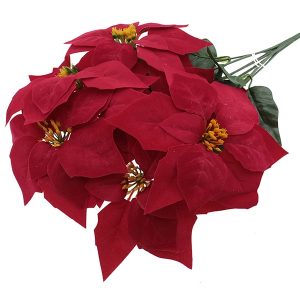 Ramo 7 Flores Poisentea Bordeaux