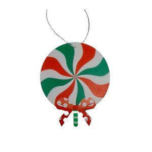 Rebuçado PVC Branco Vermelho Verde 7.5cm