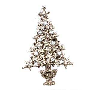 Árvore Natal Champanhe 16cm