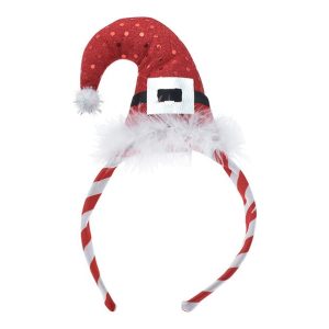 Bandolete Gorro Pai Natal lantejoulas