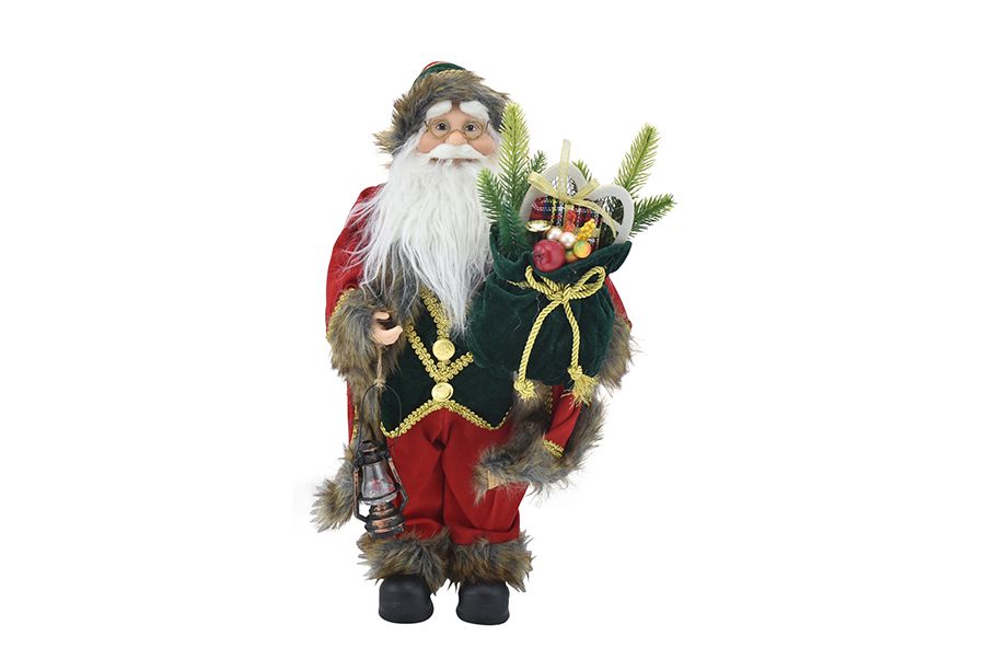 L59205 Pai Natal Vermelho Branco prendas colete 120cm