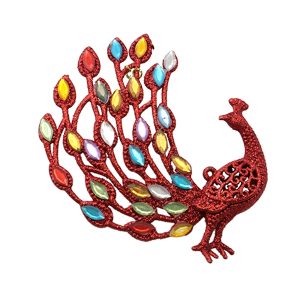 Pavão Vermelho 12cm