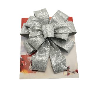 Laço cor Prata Brilhante 28x78cm