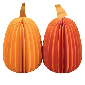 Abóboras de papel Laranja 25cm